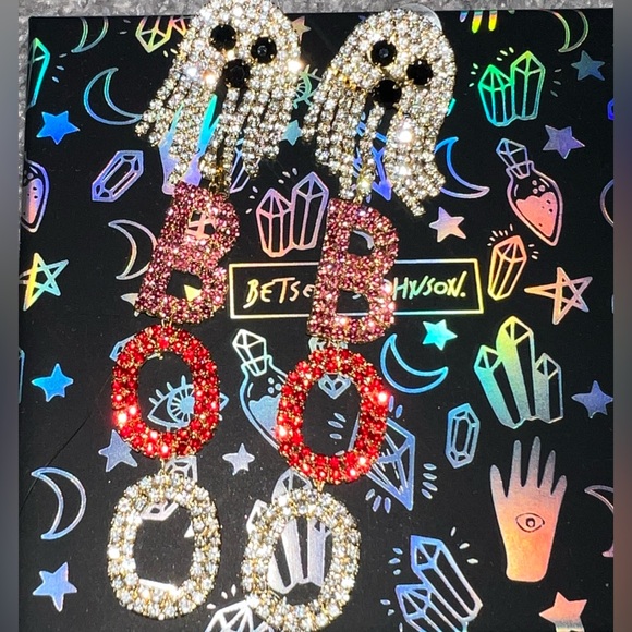 Ghost and BOO Earrings - Picture 1 of 1
